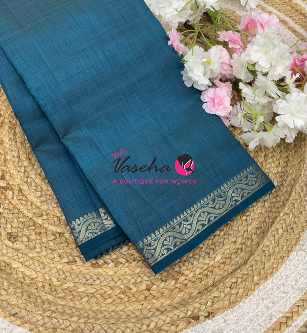 Semi Tussar Silk - Ramar Blue Shade - VVSTS070