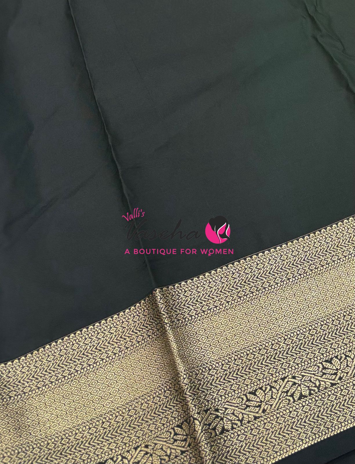 Semi Kanchi Silk  - Yellow  & Green - VVSKS007