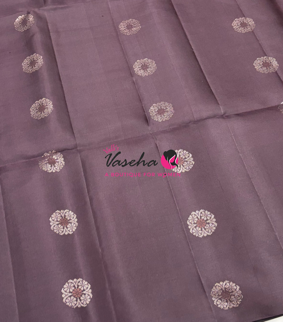 Pure Soft Silk Saree - Border Less  - Brown & Peach Combo - VVPSS055