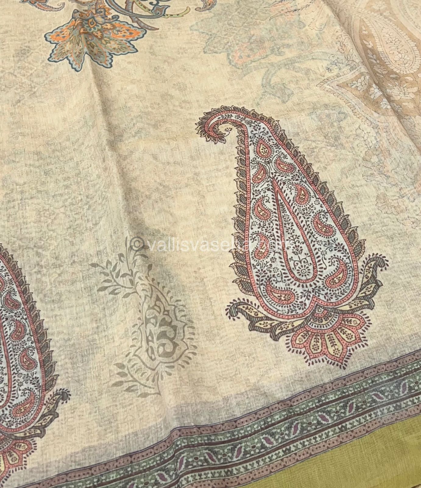 Semi Chanderi Saree - Digital Printed - VVSCD001