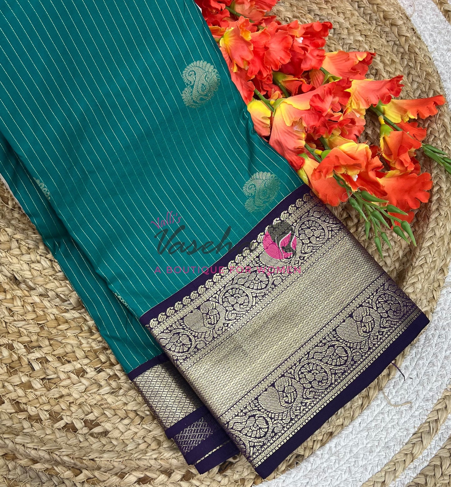 Semi Bridal Kanchi Silk  - Korvai - Premium- VVSKS008