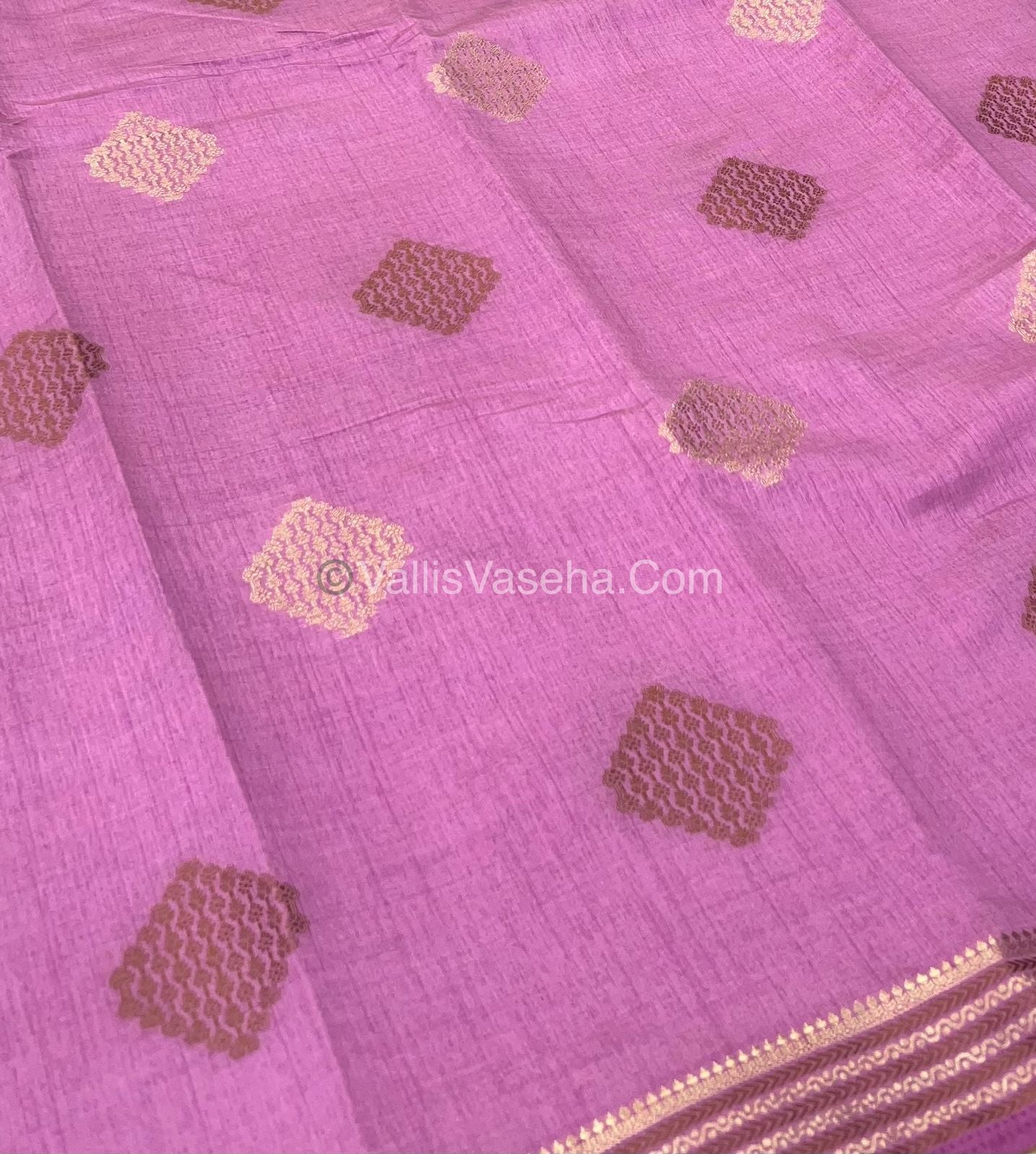 Semi Tussar Silk Saree -  Onion Pink   Shade - VVSTS016