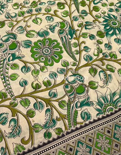 Pure Kalamkari Cotton Saree - VVPKC001