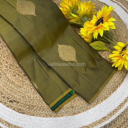 Pure Soft Silk Saree - Light weight - Mehandhi Green Shade - VVPSS025