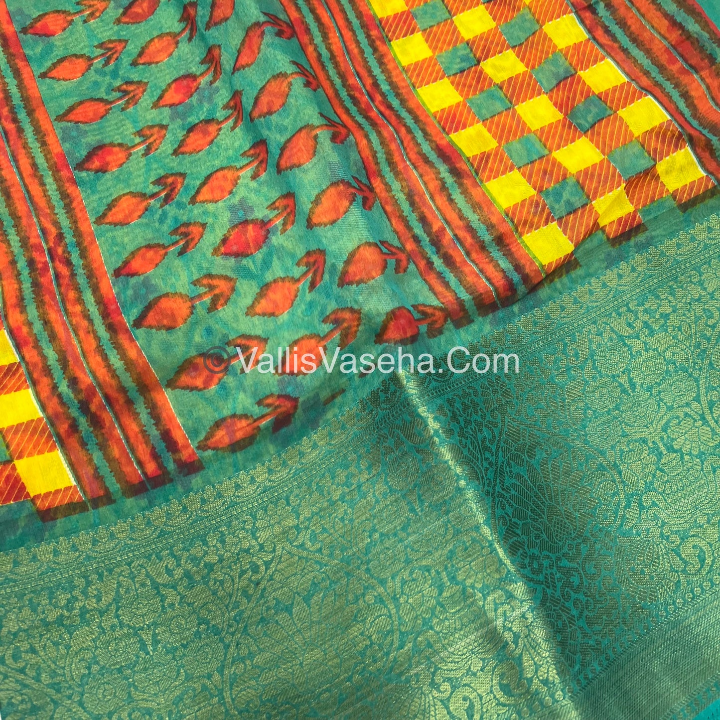 50% less - Offer Saree - Mixed Cotton Saree   - VVDS007