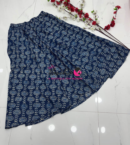 Skirts - Indigo Blue - 2XL Size - VVPS002
