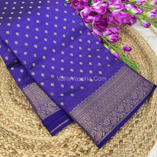 Semi Tussar Silk  - Violet Shade  - VVSTS014