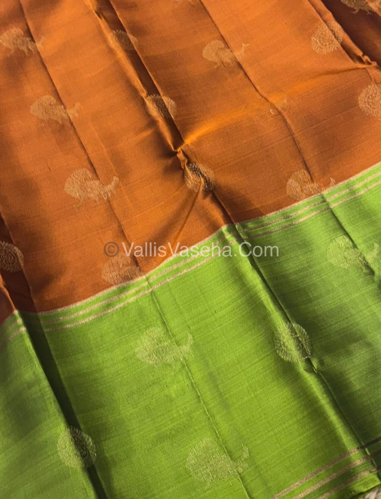 Half Mix - Pure Soft Silk Saree - Long Retta Petta Border with Butta - VVPSS076