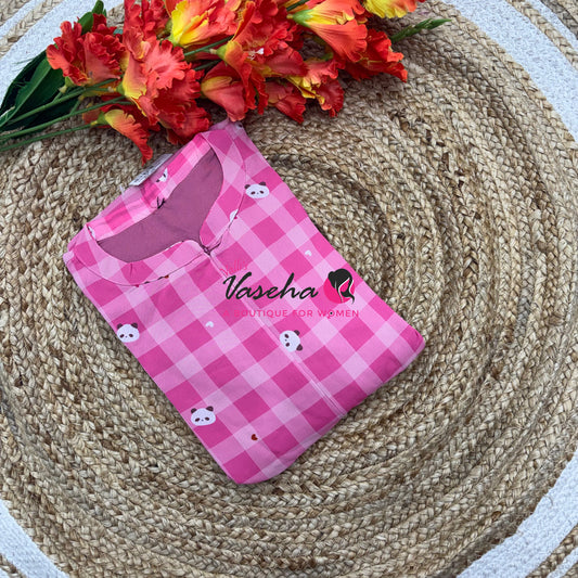 Ready Made - Georgette - Maxi Type - Pink Color  - VVFMG001