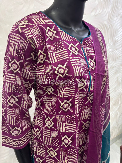 Ready Made - Salwar, Kameez & Duppatta(3pc) - Printed - VVRBS004