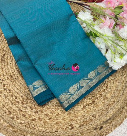 Semi Tussar Silk - Ramar Blue Shade - VVSTS003 - (RB)