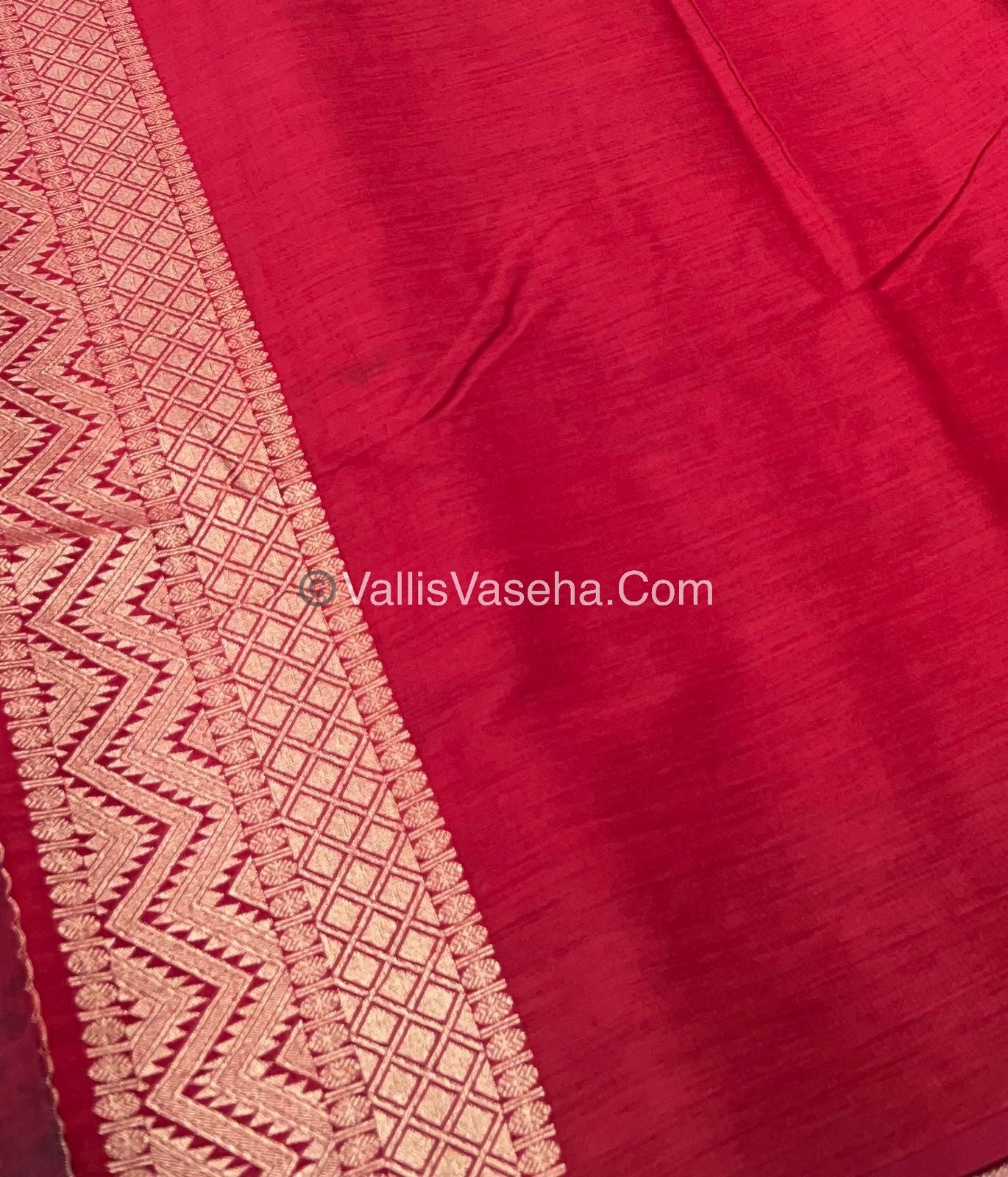 Banarasi - Heritage Silk - Semi Kathan Silk - Red Shade - VVBHS005