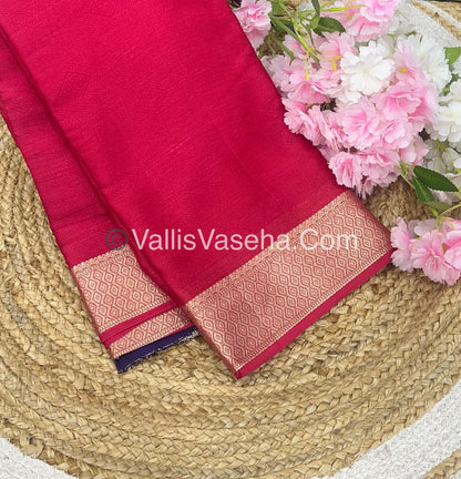 Semi Viscose / Semi Mysore Crepe Silk Variety - Embossed Design - VVSMC002
