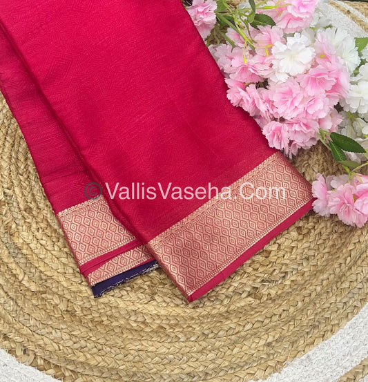 Semi Viscose / Semi Mysore Crepe Silk Variety - Embossed Design - VVSMC002