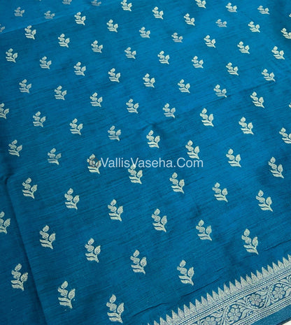 Banarasi - Heritage Silk - Semi Kathan Silk - Blue Shade - VVBHS003
