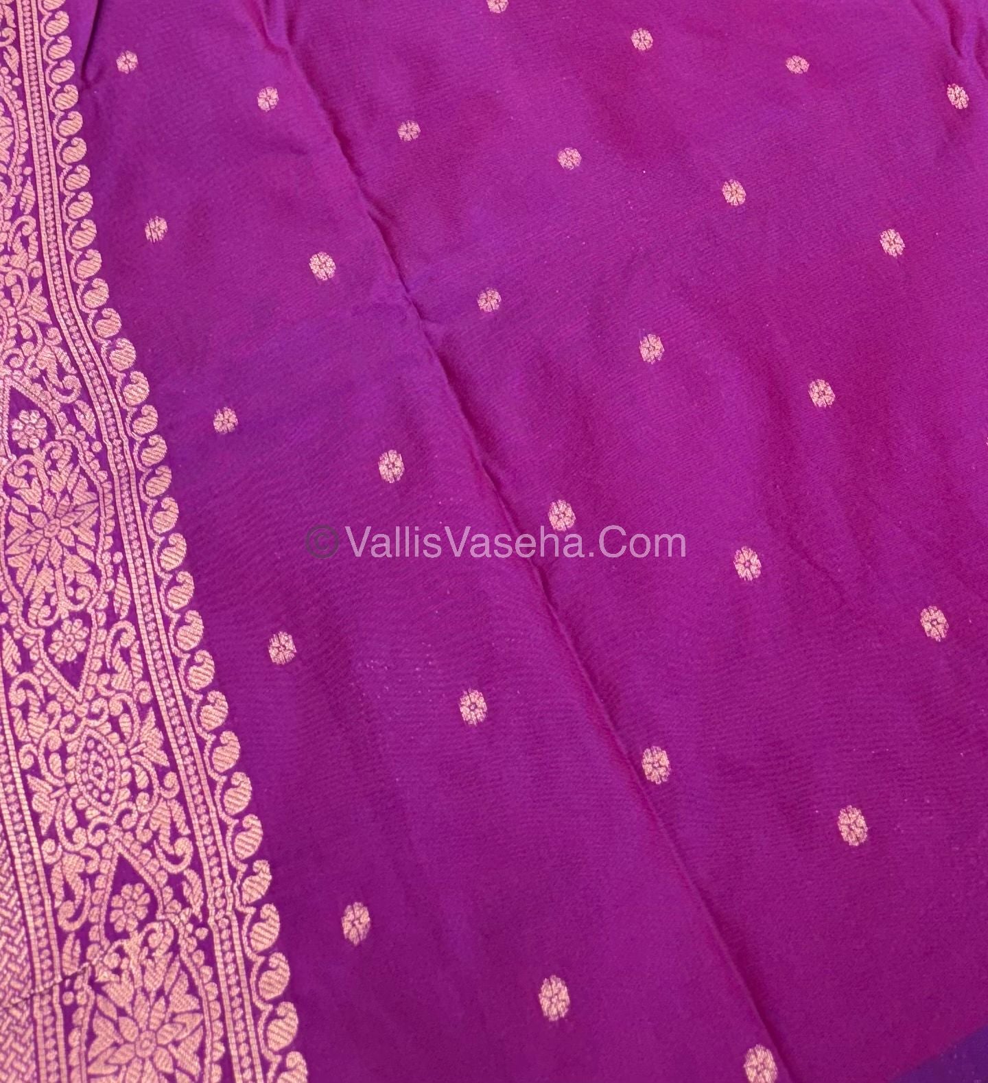 Semi Soft Silk  - Purplish Pink  Shade -VVSSS018
