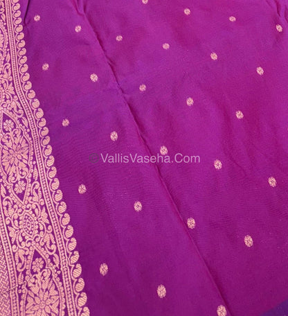 Semi Soft Silk  - Purplish Pink  Shade -VVSSS018