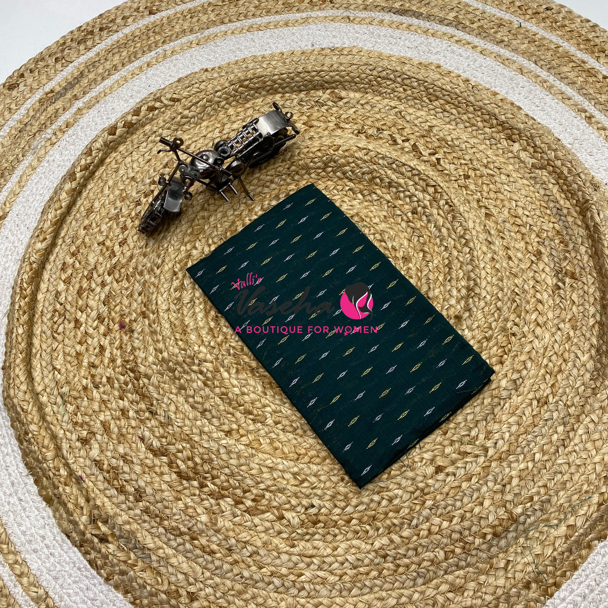 Blouse Bit - Pack Of 10pcs - Assorted-  Semi Raw Silk  - 1 mtr - VVBB006