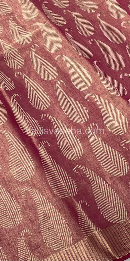 Semi Tussar Silk - Pink Shade - VVSTS001