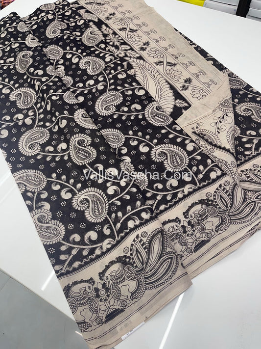Pure Kalamkari Cotton Saree - VVPKC001