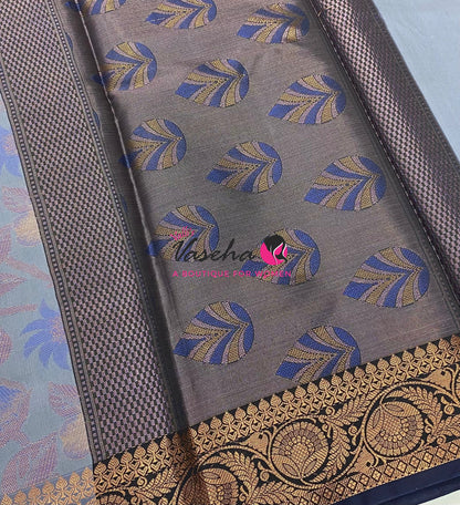 40% less - Offer Saree - Semi Banarsi Silk Saree - VVDS008