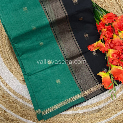 Semi Maheshwari Silk Cotton Saree - VVMSC006