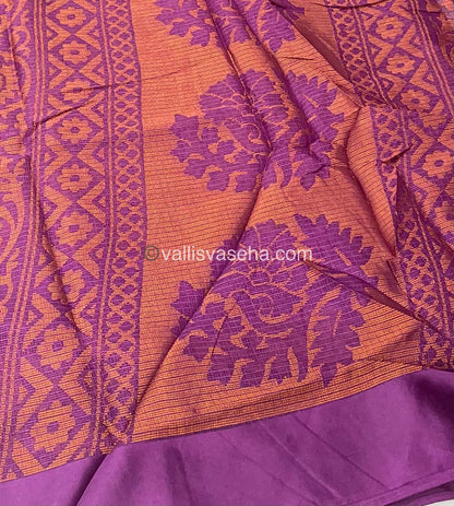 Mixed Cotton Brasso Saree - VVBS001