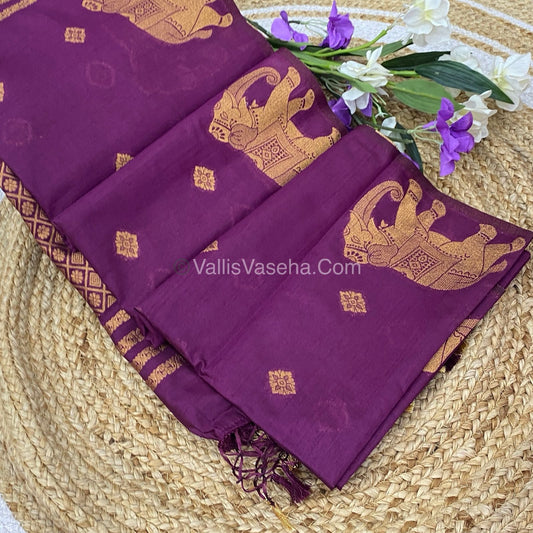 Mulberry Semi Silk - Purplish Wine Shade - VVMSS001