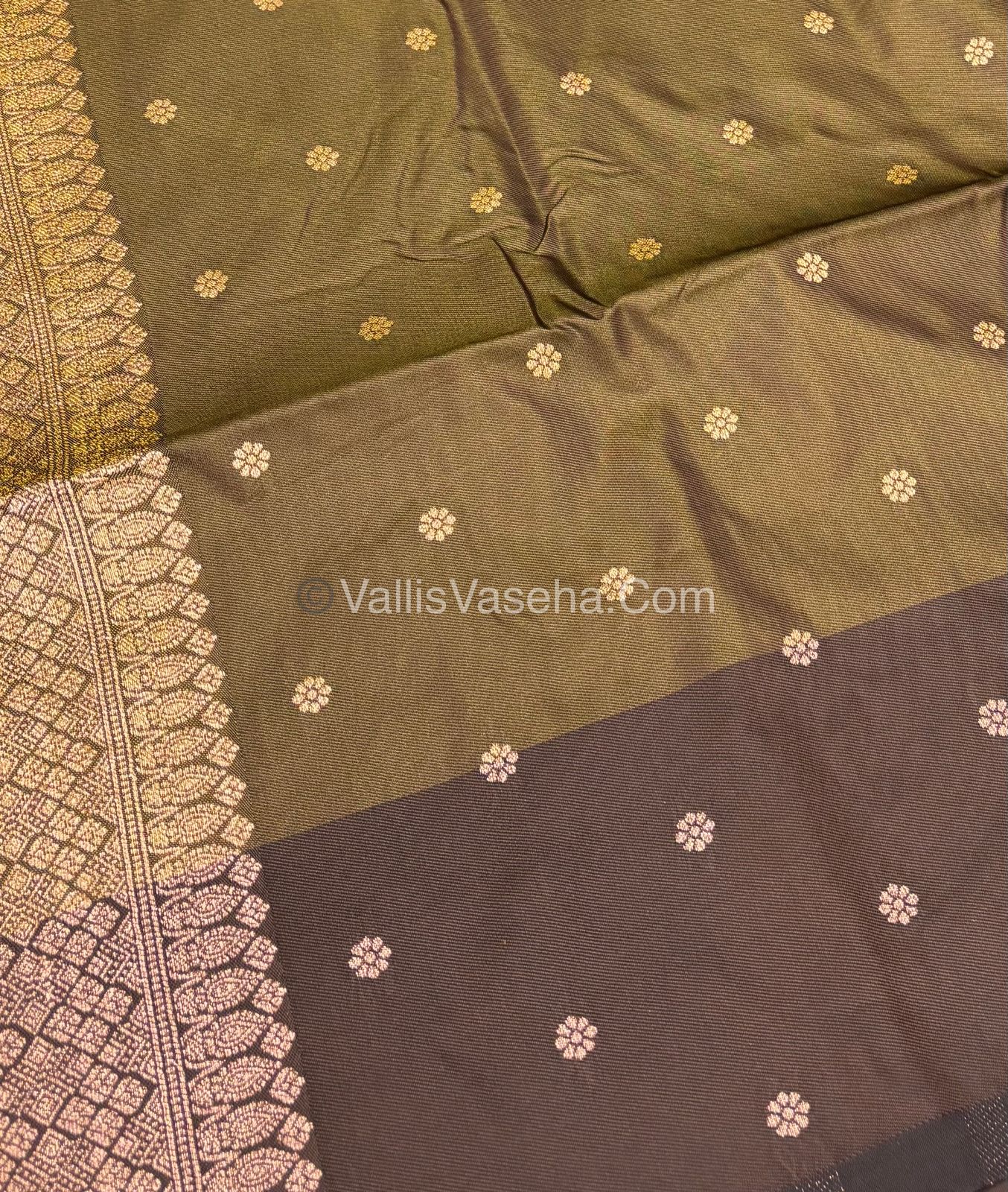 Semi Soft Silk - Dual Tone Shade With Mustard Combo -VVSSS027