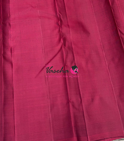 Pure Kanchipuram Silk Saree - Thalampoo - VVPS029
