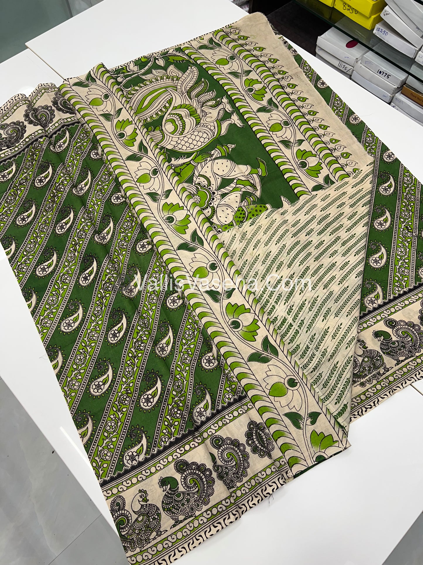 Pure Kalamkari Cotton Saree - VVPKC001