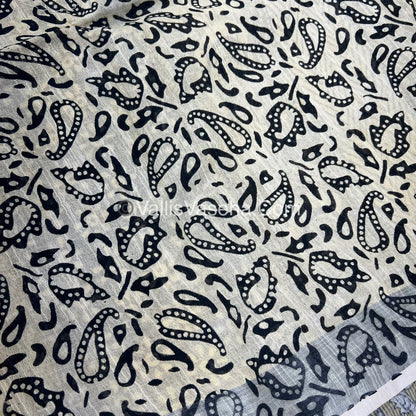 Linen Mixed Cotton Saree |VVLMP001