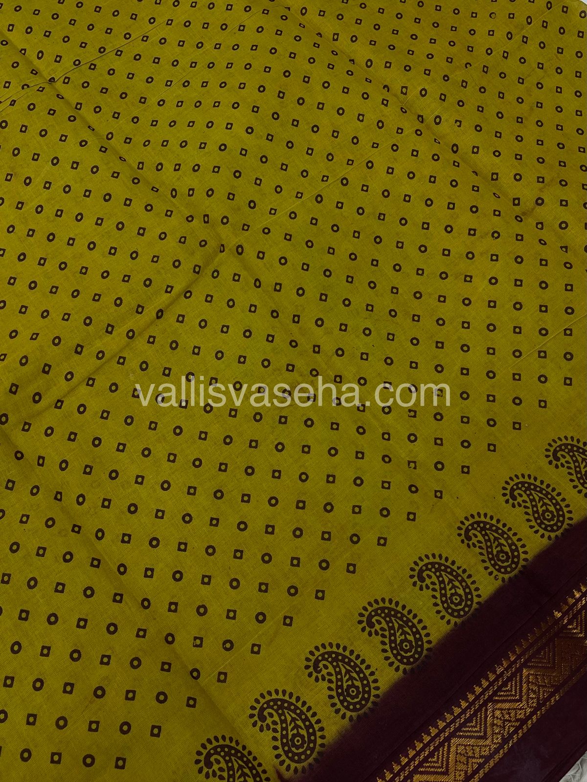 Sungudi Cotton Saree  - Bandini Print  - VVSBP001