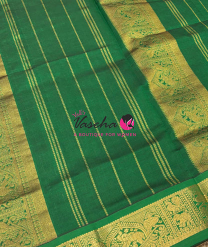 Semi Silk Cotton Saree - Checks Pattern - VVSSC019