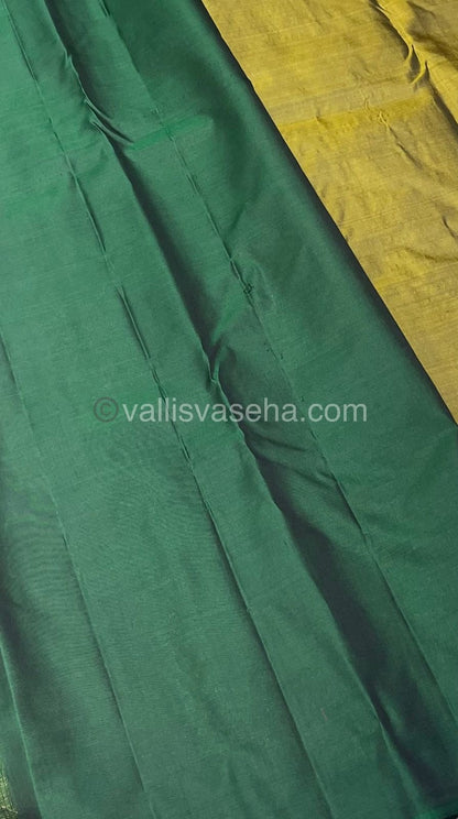 Pure Soft Silk Saree - Light weight - Mehandhi Green Shade - VVPSS025