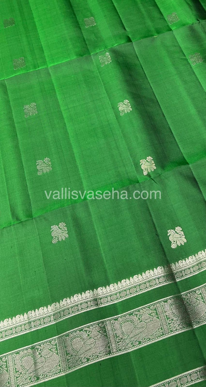 Pure Soft Silk Saree - Green Shade - VVPSS017