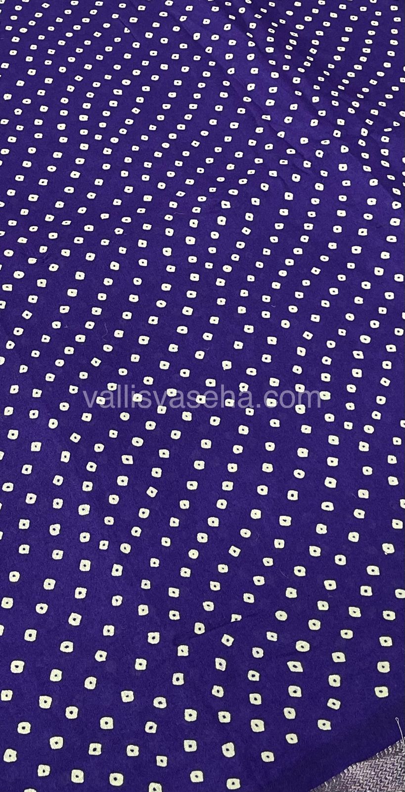 Premium Viscose Georgette Saree - Bandhini Design - Violetish Purple Shade - VVPVG001