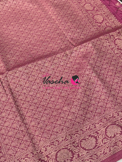 Banarasi - Heritage Silk - Semi Kathan Silk - Baby Pink  Shade- VVBHS001