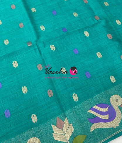 Banarasi - Heritage Meenakari Silk - Blue  Shade - VVBHS014