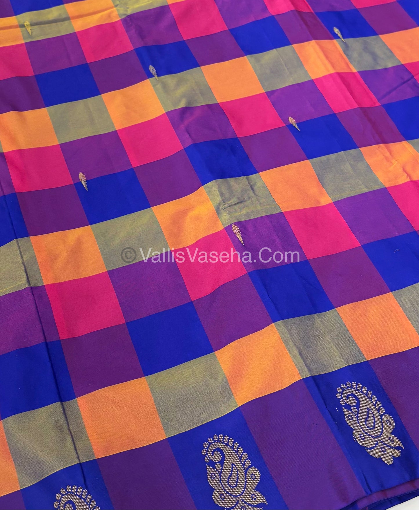 Pazhum Palamum checks - Semi Silk Sarees - VVSSS003