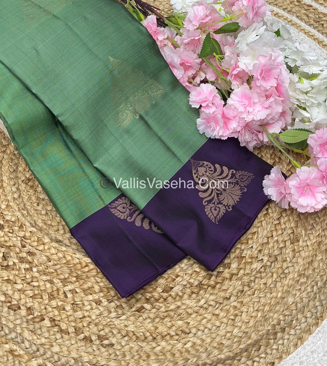 Half Mix - Pure Soft Silk Saree - VVPSS040