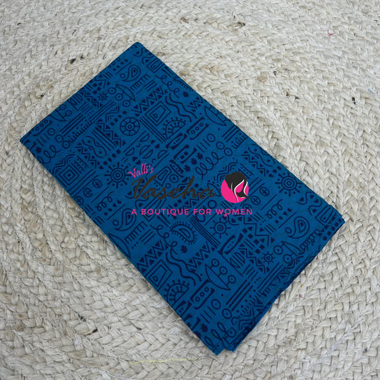 Blouse Bit - Pure Cotton - Self Bobby  Print - 1 mtr - VVBB001