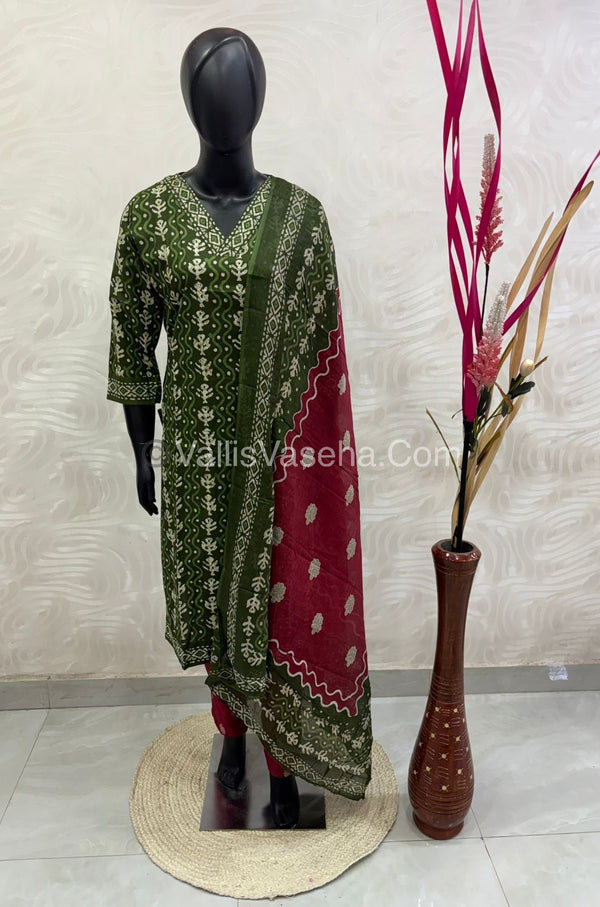 Ready Made - Salwar, Kameez & Duppatta(3pc) - Printed - VVRBS004