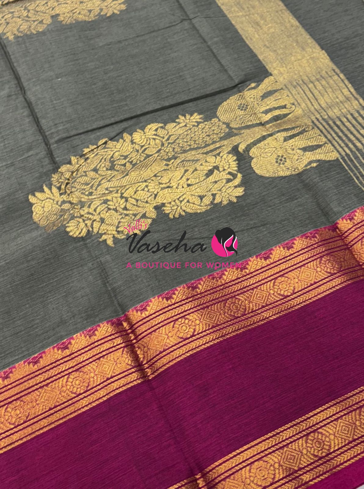 Kanchi Cotton Saree - VVKCS024