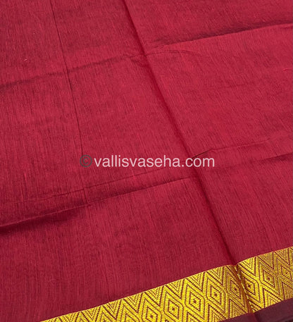 Nayanthara Inspired Saree |Semi Maheshwari Silk Cotton Saree - VVMSC002
