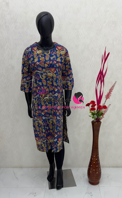 Ready Made - Kalamkari Kurti - VVRKK003