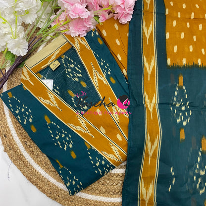 Ready Made | Semi Anarkali Set  (3pc)|Cotton |VVRMS032
