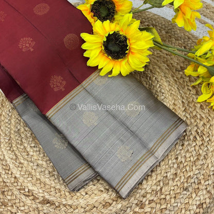 Half Mix - Pure Soft Silk Saree - Long Retta Petta Border with Butta - VVPSS076