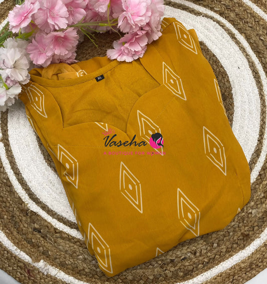 Ready Made - Georgette - Maxi - Yellow Colour - VVRMG001