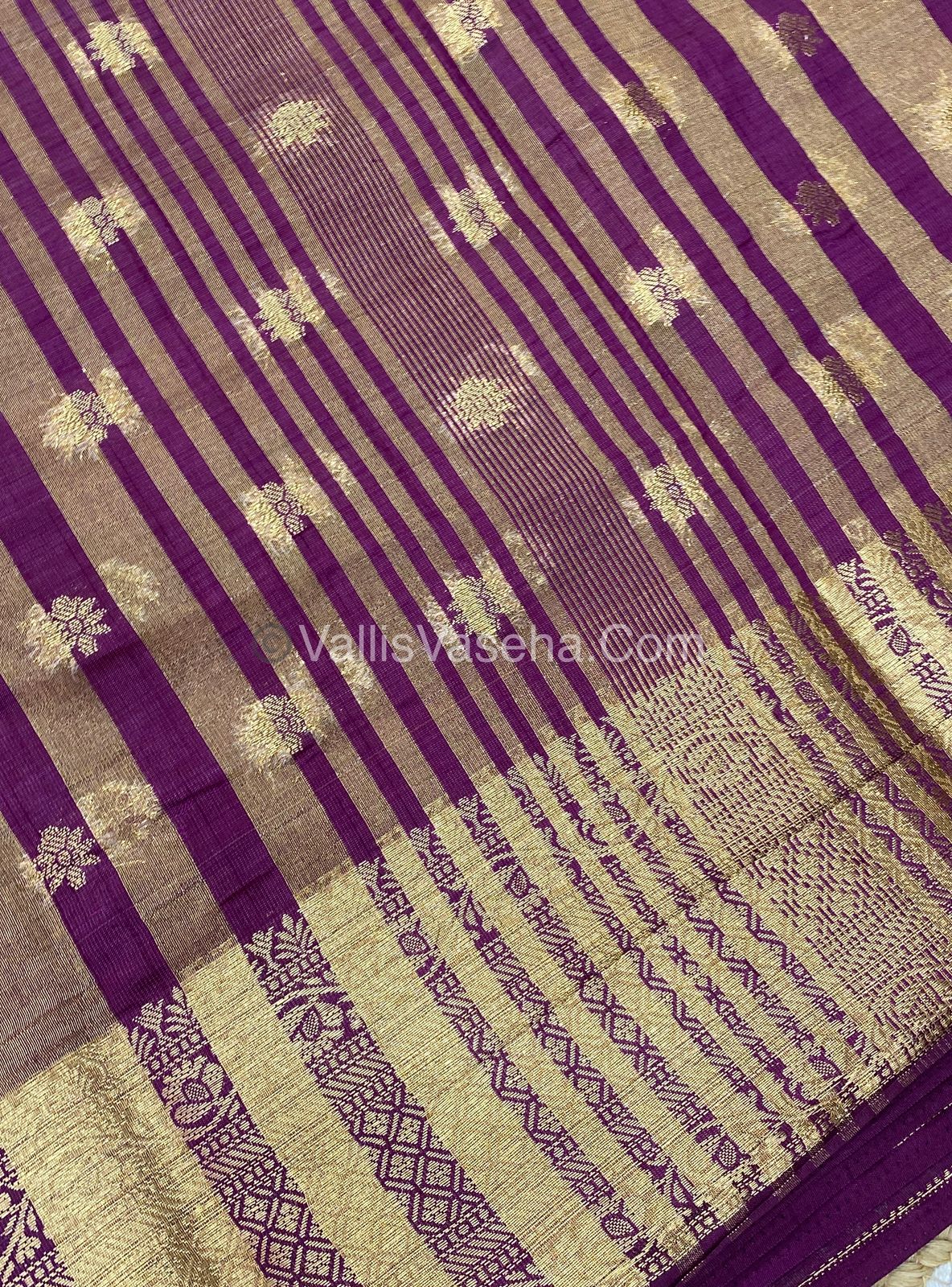 Semi Tussar Silk  -   Wine Shade  - VVSTS014